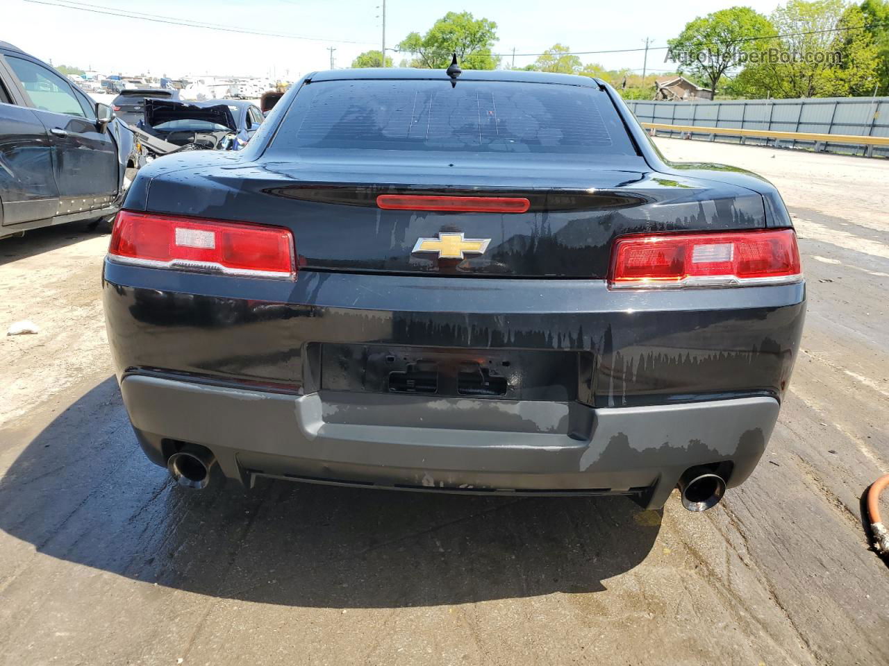 2014 Chevrolet Camaro Ls Black vin: 2G1FA1E30E9299592