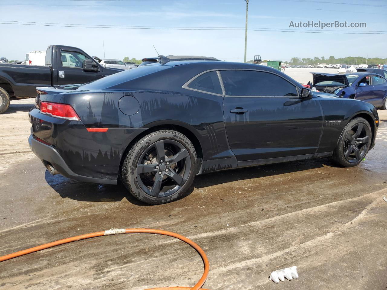 2014 Chevrolet Camaro Ls Black vin: 2G1FA1E30E9299592