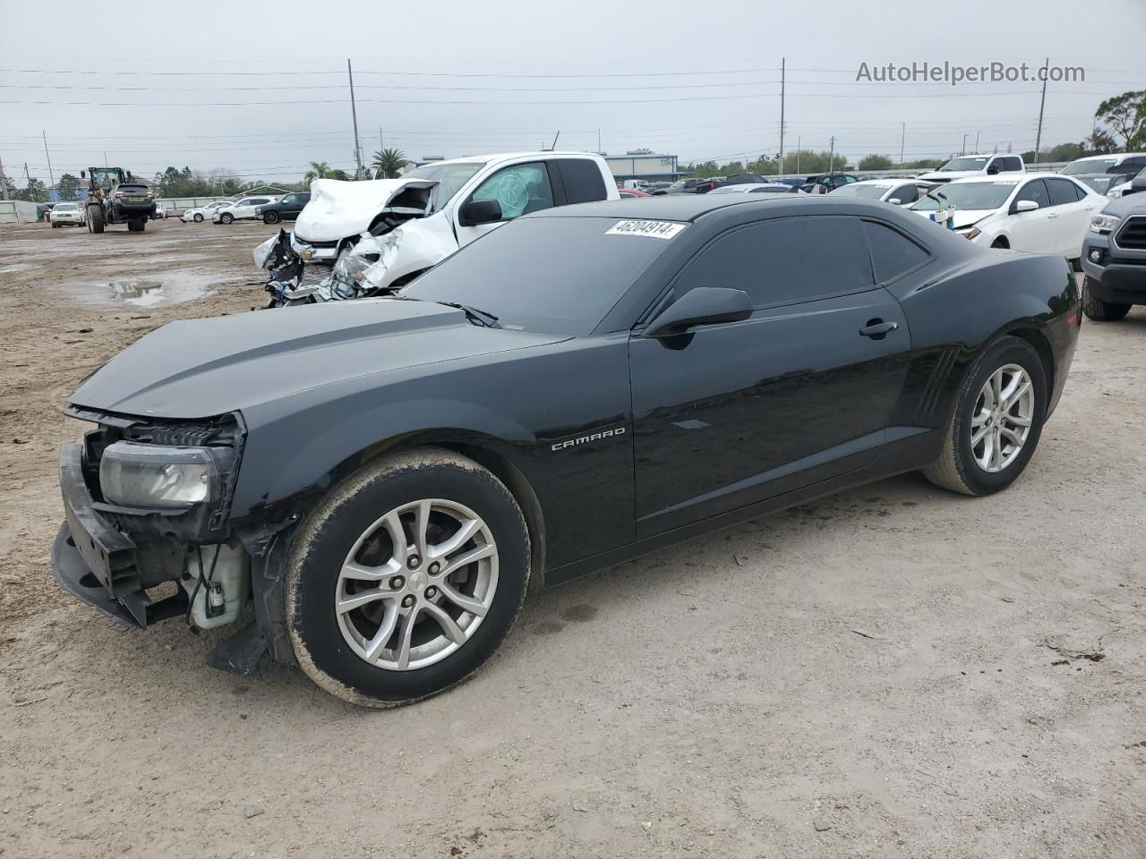 2015 Chevrolet Camaro Ls Black vin: 2G1FA1E30F9107895