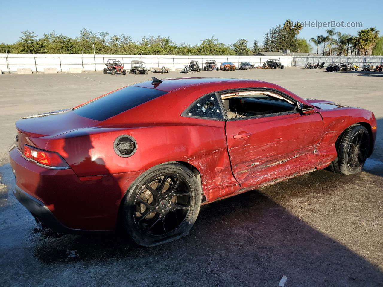 2014 Chevrolet Camaro Ls Red vin: 2G1FA1E31E9154268