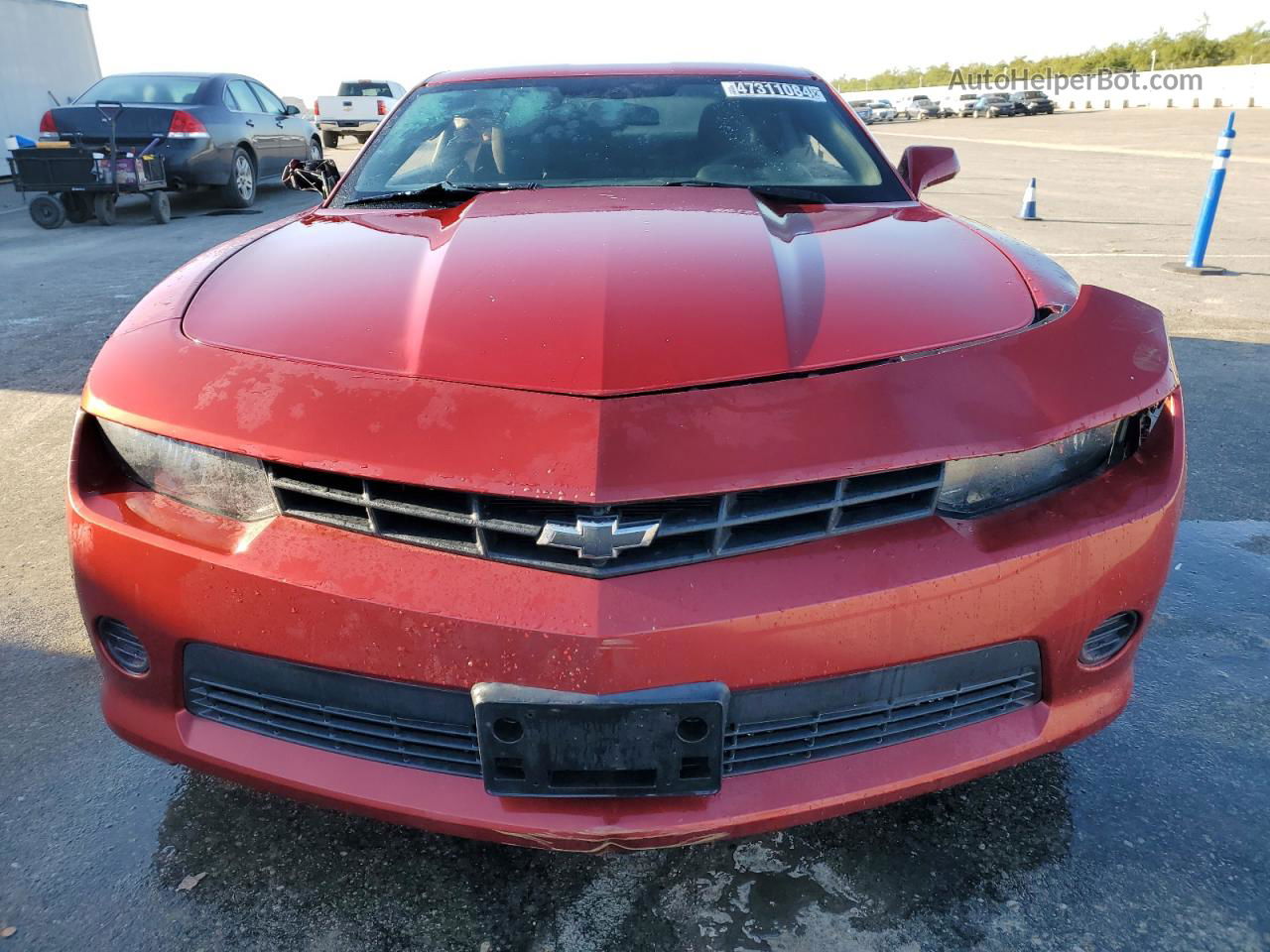 2014 Chevrolet Camaro Ls Red vin: 2G1FA1E31E9154268