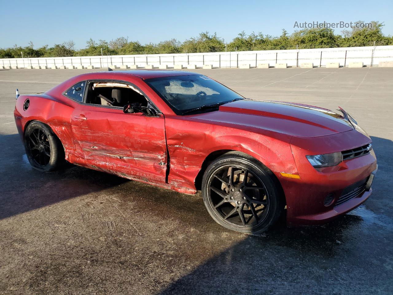 2014 Chevrolet Camaro Ls Red vin: 2G1FA1E31E9154268