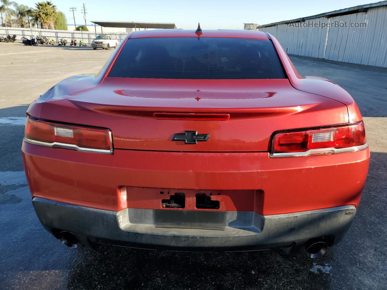 2014 Chevrolet Camaro Ls Red vin: 2G1FA1E31E9154268