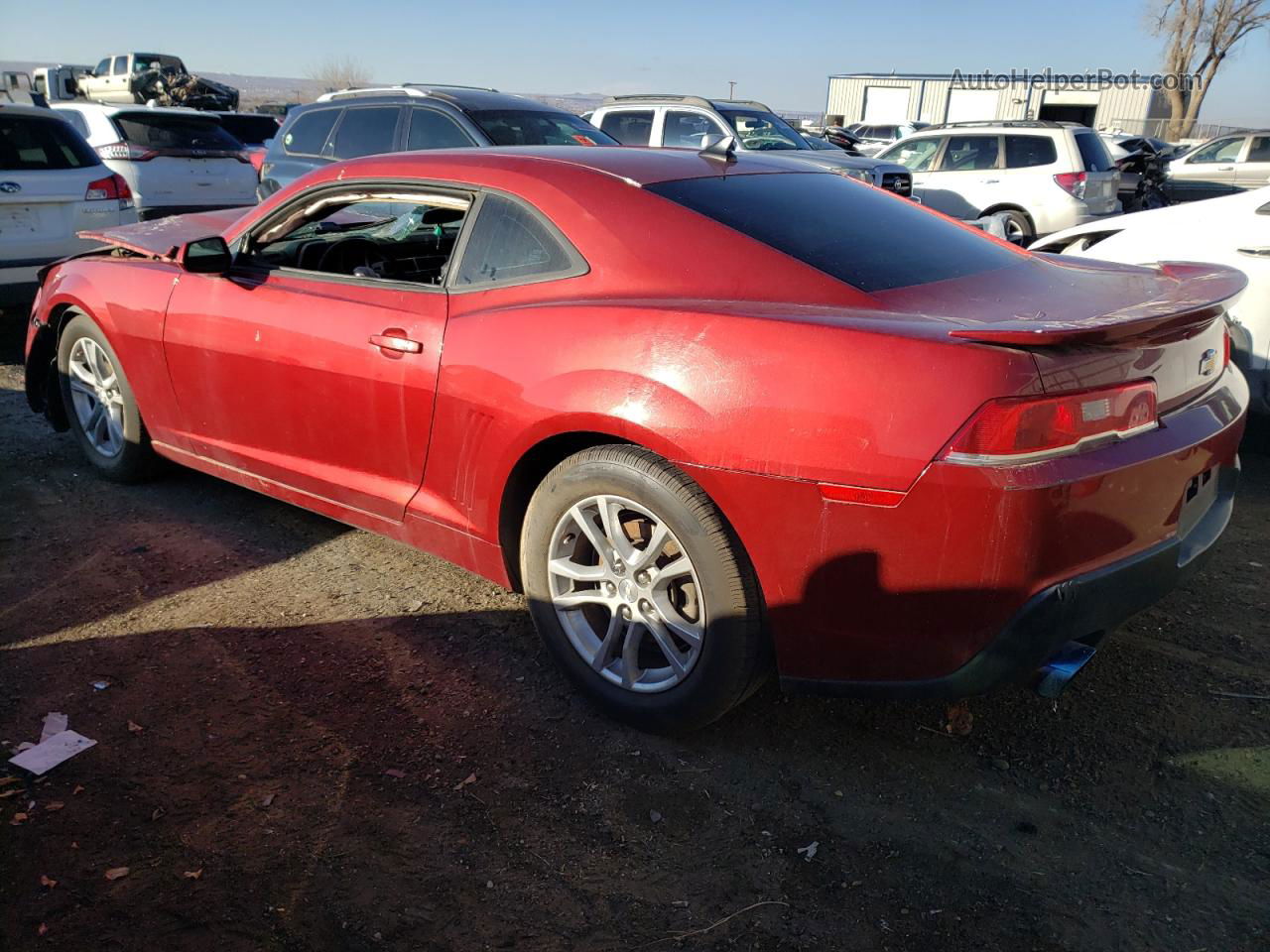 2014 Chevrolet Camaro Ls Red vin: 2G1FA1E31E9244293