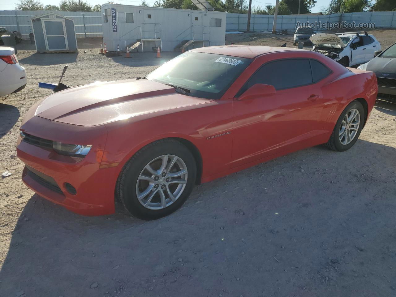 2014 Chevrolet Camaro Ls Red vin: 2G1FA1E31E9248179