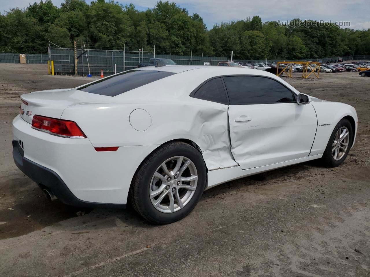 2014 Chevrolet Camaro Ls White vin: 2G1FA1E31E9310504