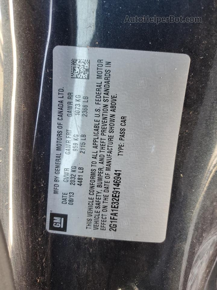 2014 Chevrolet Camaro Ls Синий vin: 2G1FA1E32E9146941