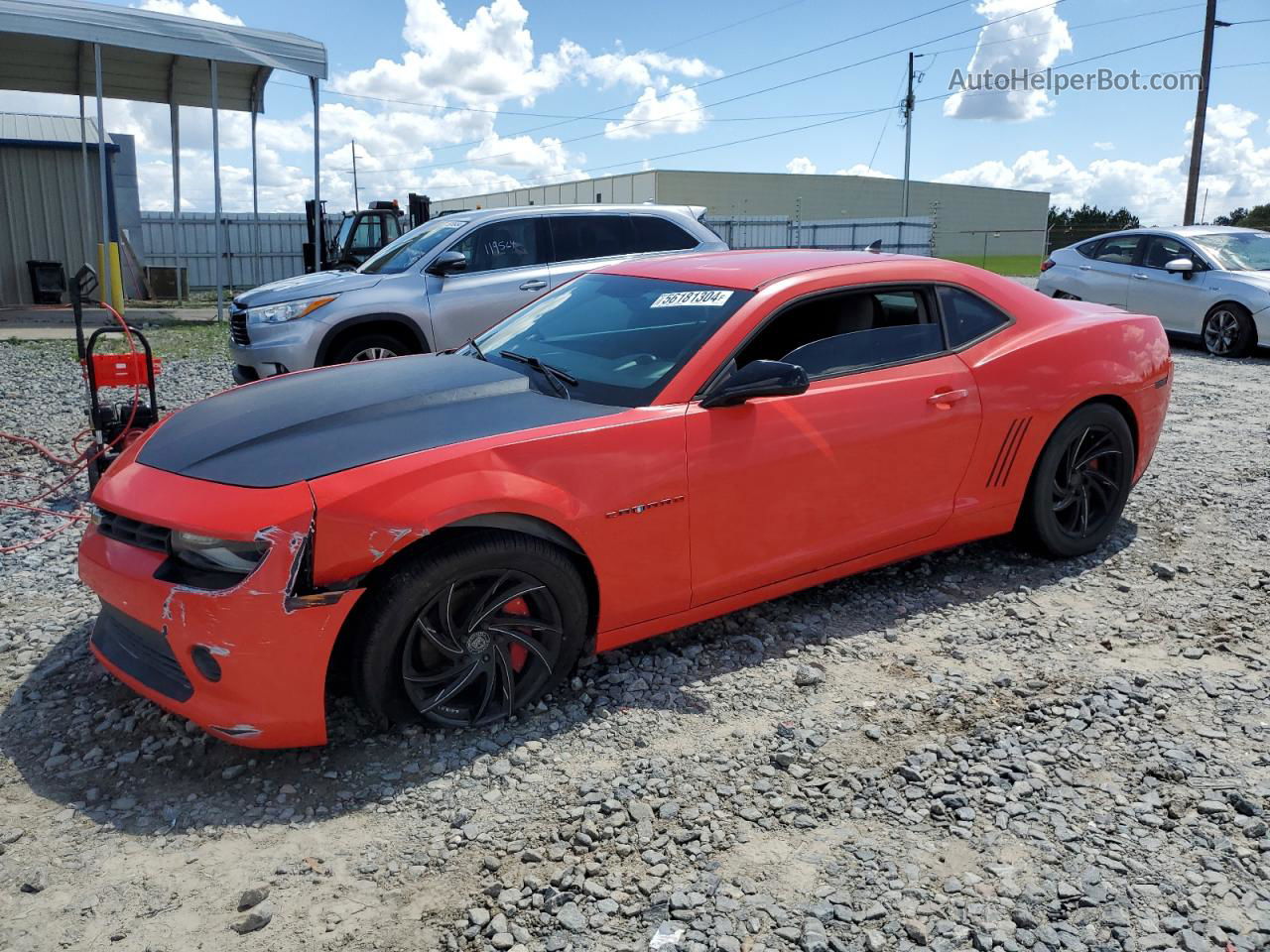 2014 Chevrolet Camaro Ls Red vin: 2G1FA1E32E9213862