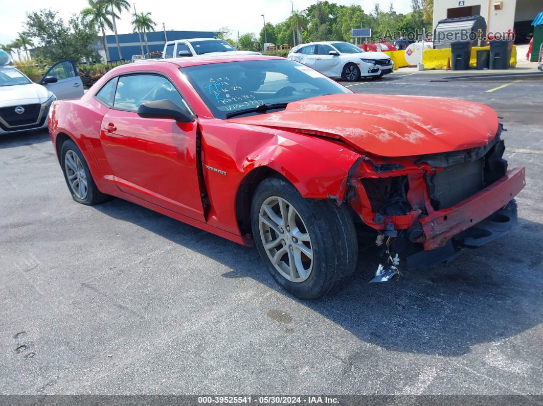 2014 Chevrolet Camaro 2ls Red vin: 2G1FA1E32E9243797