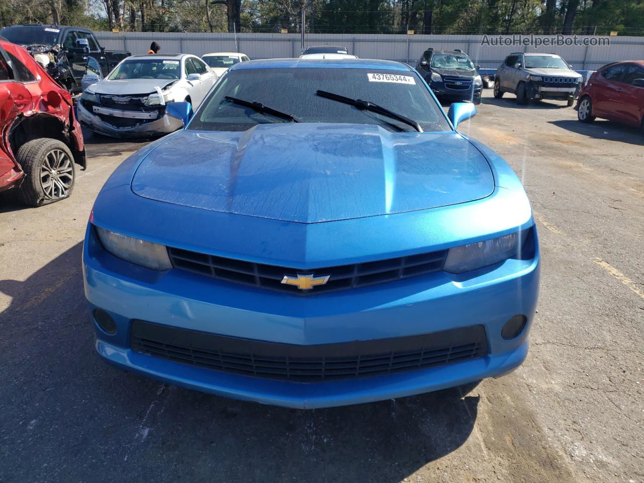 2014 Chevrolet Camaro Ls Синий vin: 2G1FA1E32E9307112