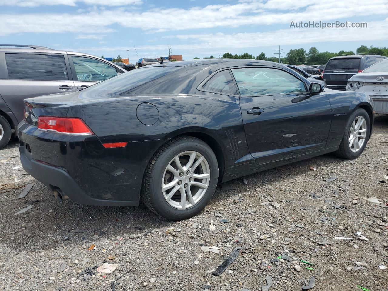 2015 Chevrolet Camaro Ls Black vin: 2G1FA1E32F9278051