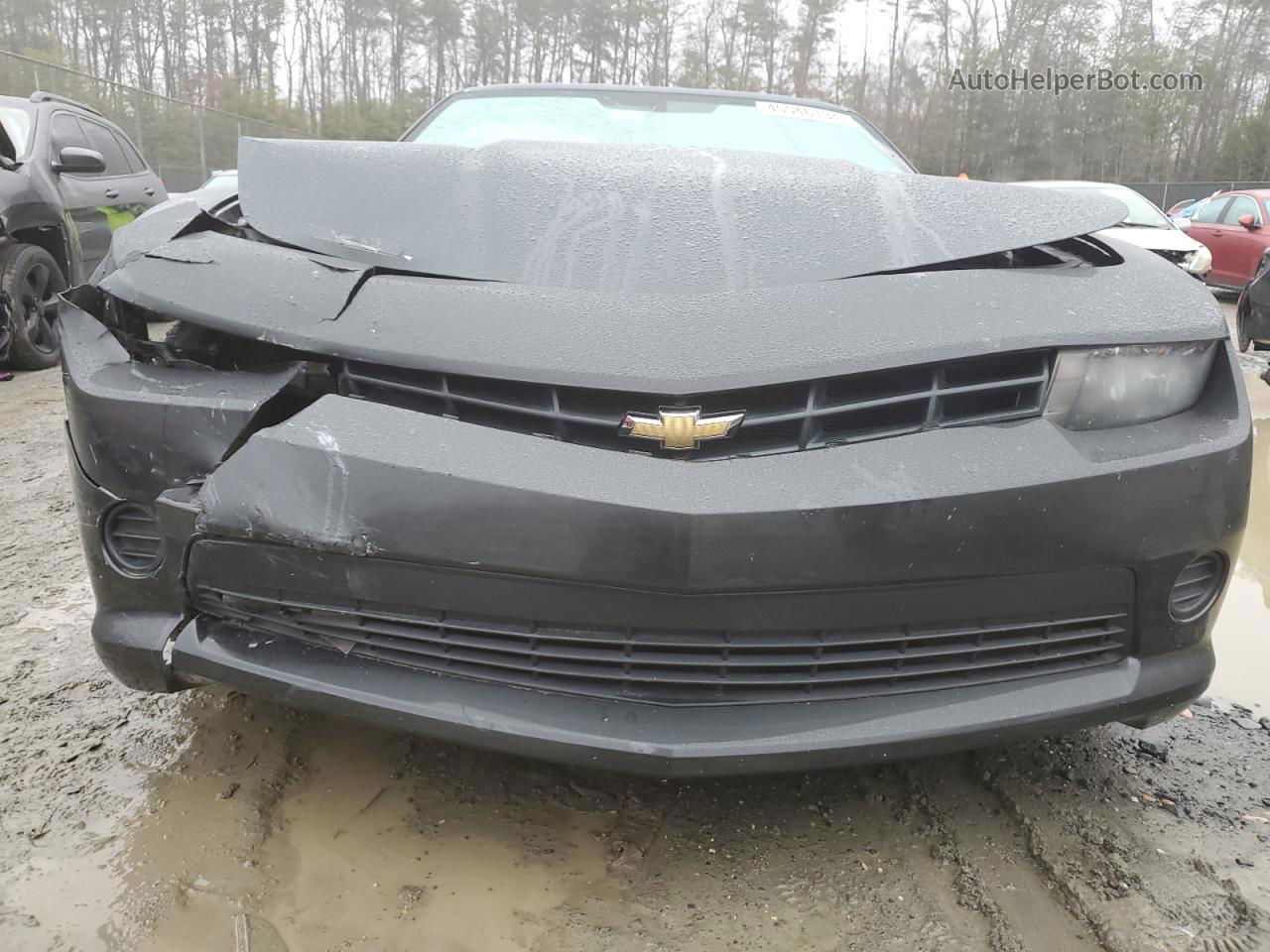 2014 Chevrolet Camaro Ls Gray vin: 2G1FA1E33E9134085