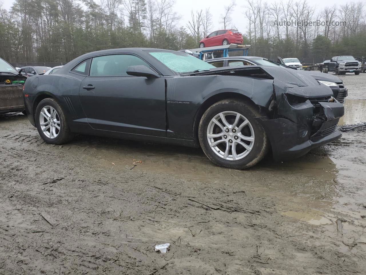 2014 Chevrolet Camaro Ls Gray vin: 2G1FA1E33E9134085