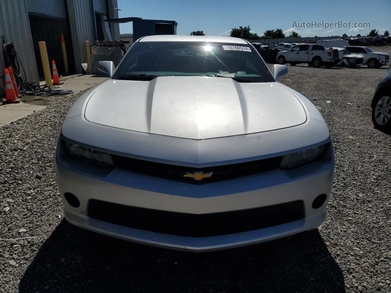 2014 Chevrolet Camaro Ls Silver vin: 2G1FA1E33E9141327