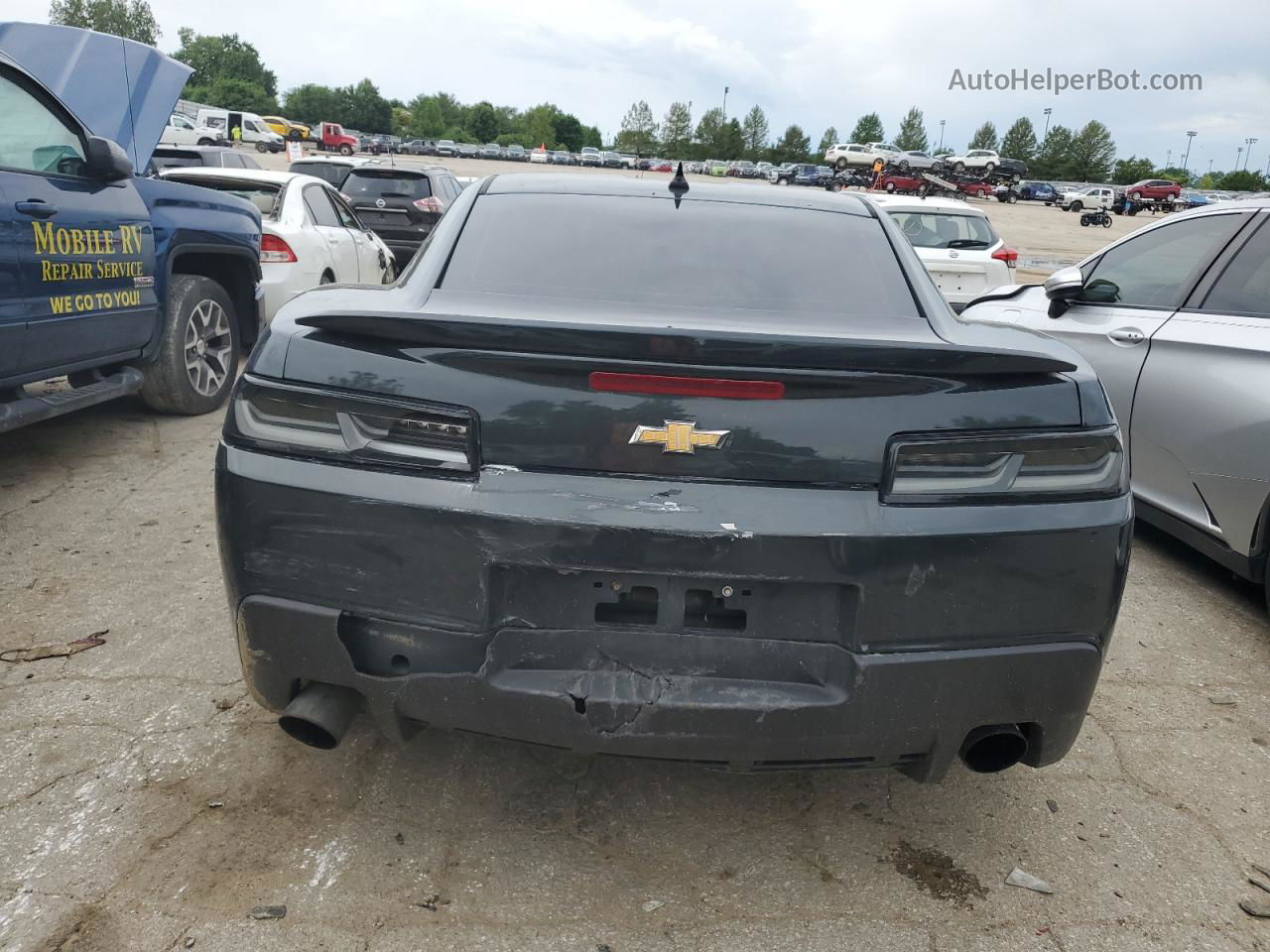 2014 Chevrolet Camaro Ls Gray vin: 2G1FA1E33E9239970