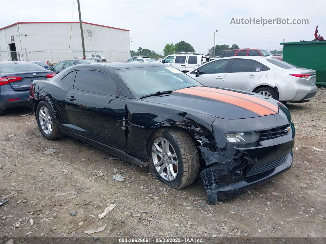 2014 Chevrolet Camaro Ls Black vin: 2G1FA1E34E9130885