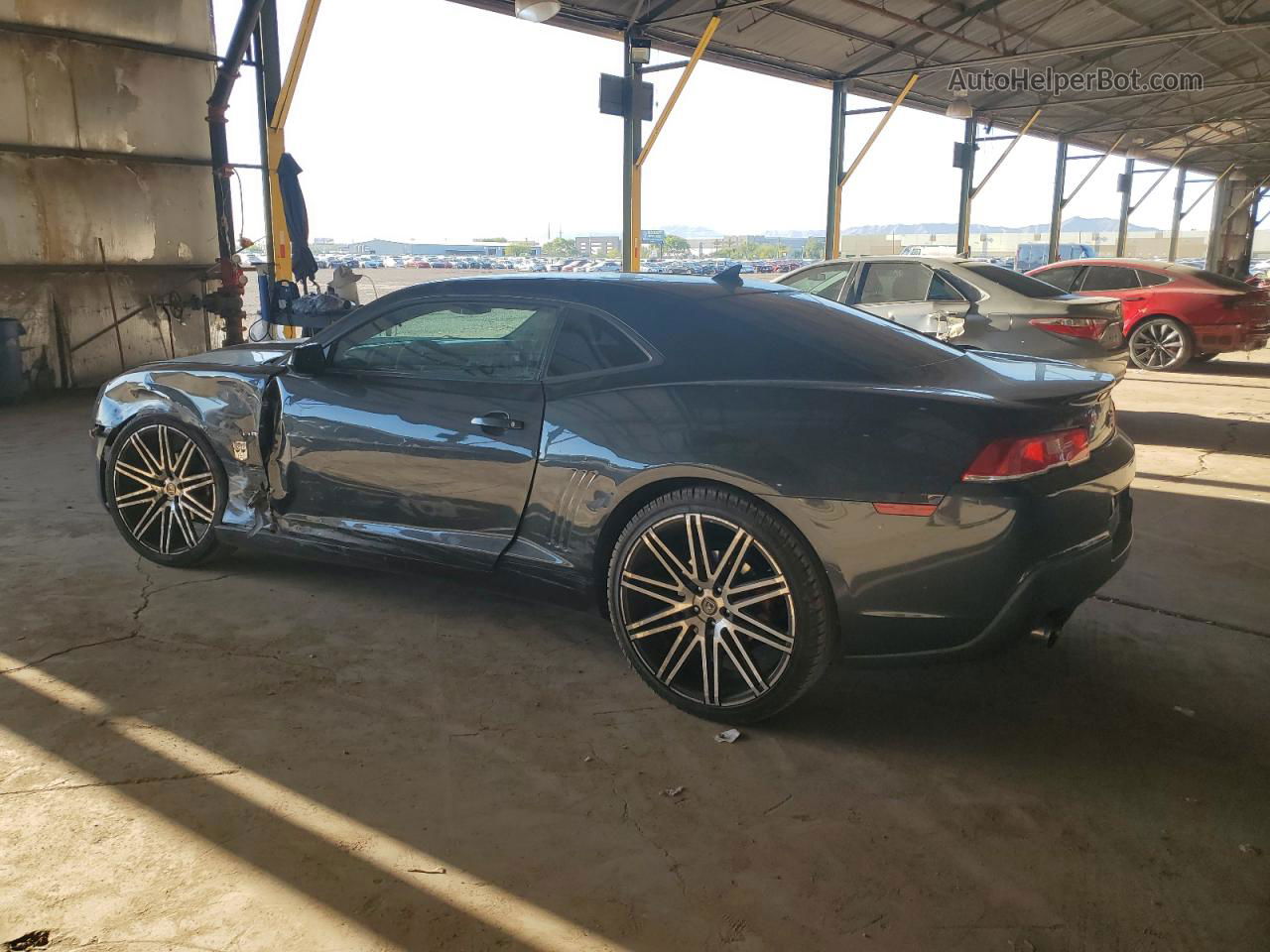 2014 Chevrolet Camaro Ls Charcoal vin: 2G1FA1E34E9221283