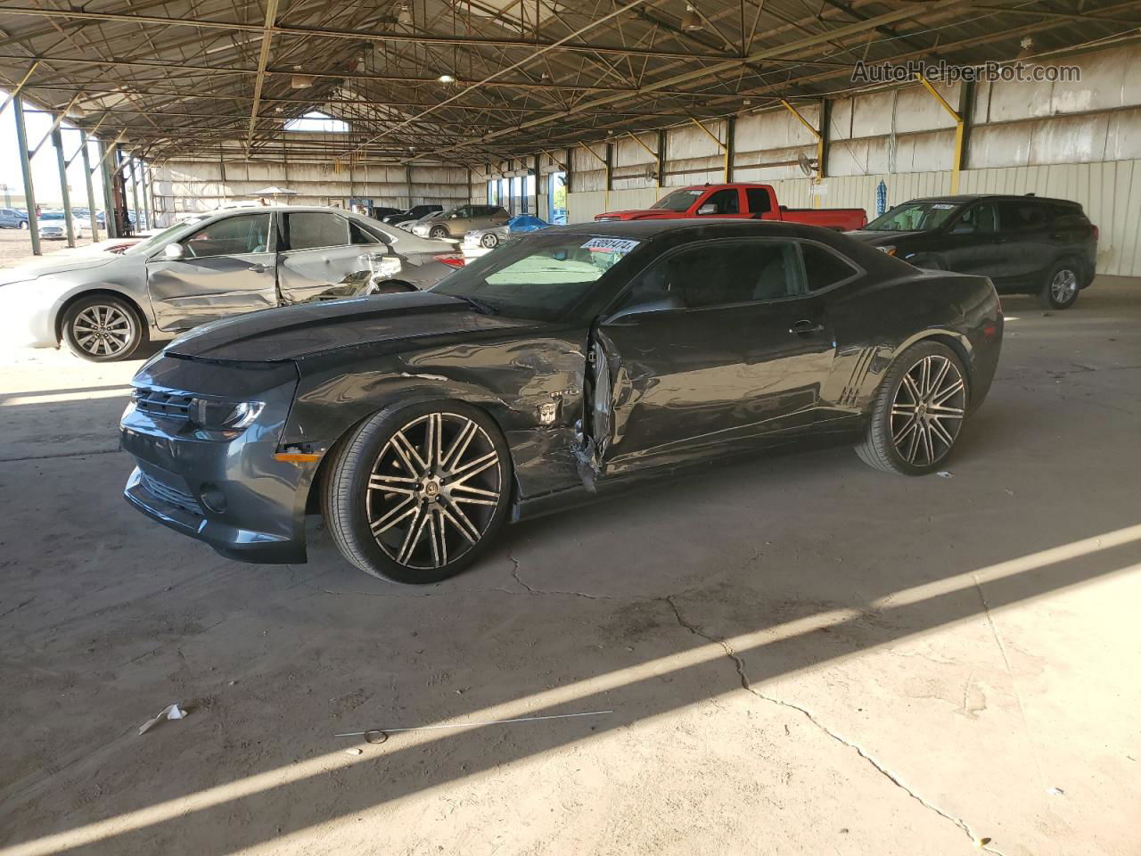 2014 Chevrolet Camaro Ls Charcoal vin: 2G1FA1E34E9221283