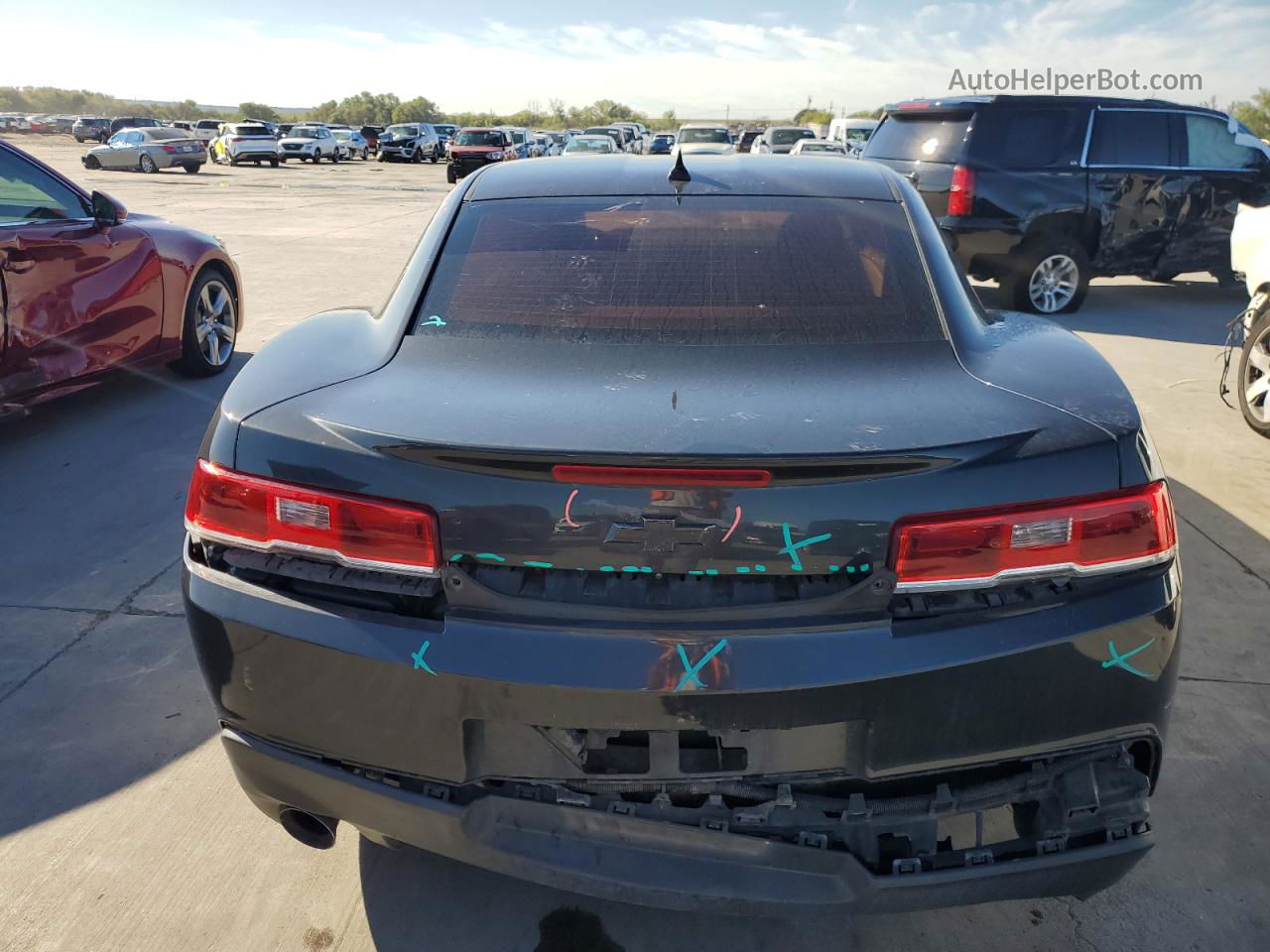 2014 Chevrolet Camaro Ls Black vin: 2G1FA1E34E9223745