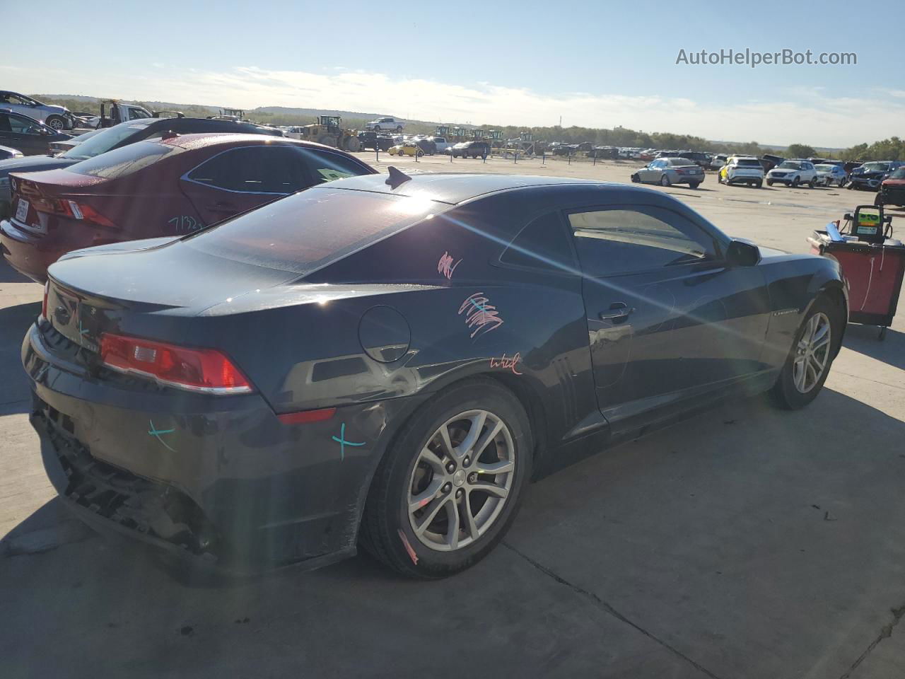 2014 Chevrolet Camaro Ls Black vin: 2G1FA1E34E9223745