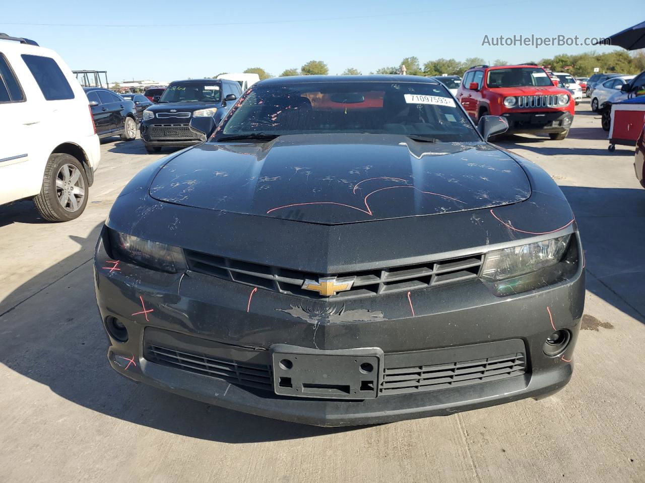 2014 Chevrolet Camaro Ls Black vin: 2G1FA1E34E9223745