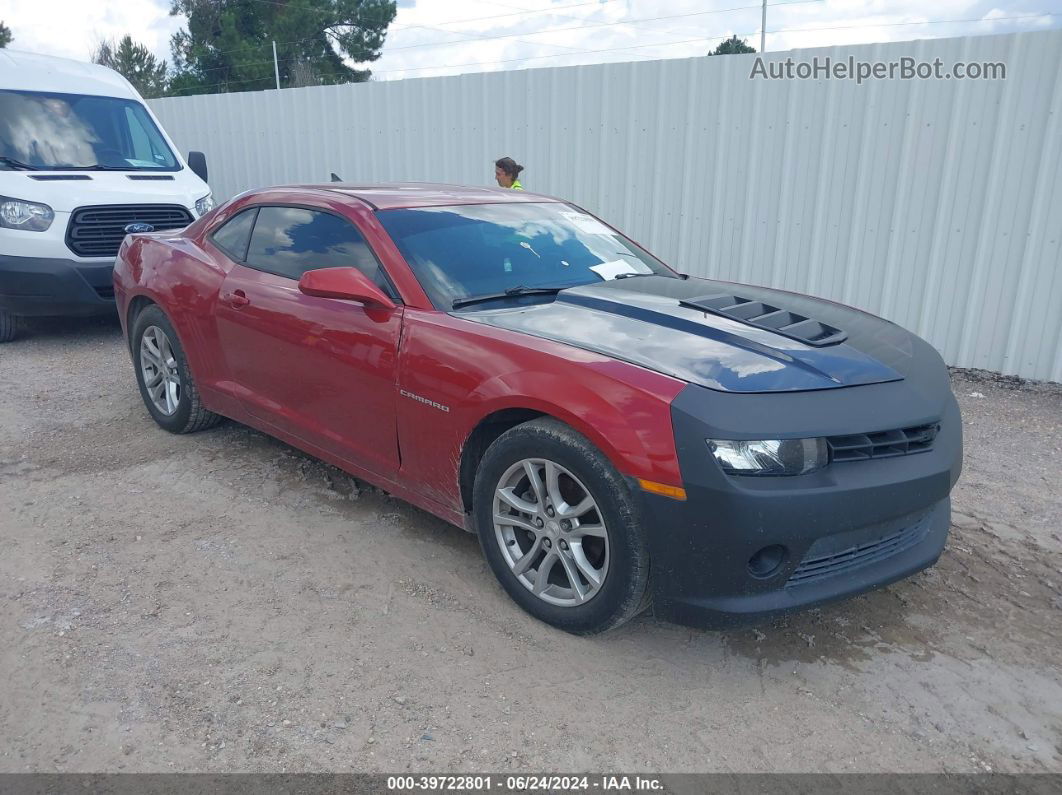 2014 Chevrolet Camaro 2ls Red vin: 2G1FA1E34E9229965