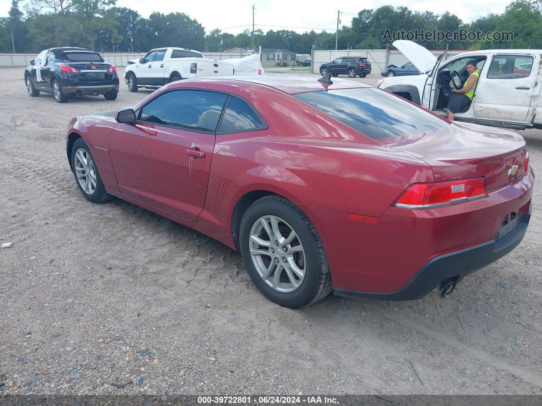 2014 Chevrolet Camaro 2ls Red vin: 2G1FA1E34E9229965