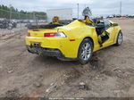 2014 Chevrolet Camaro 2ls Yellow vin: 2G1FA1E34E9241226