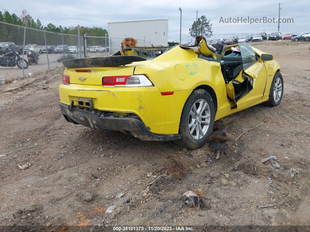 2014 Chevrolet Camaro 2ls Yellow vin: 2G1FA1E34E9241226