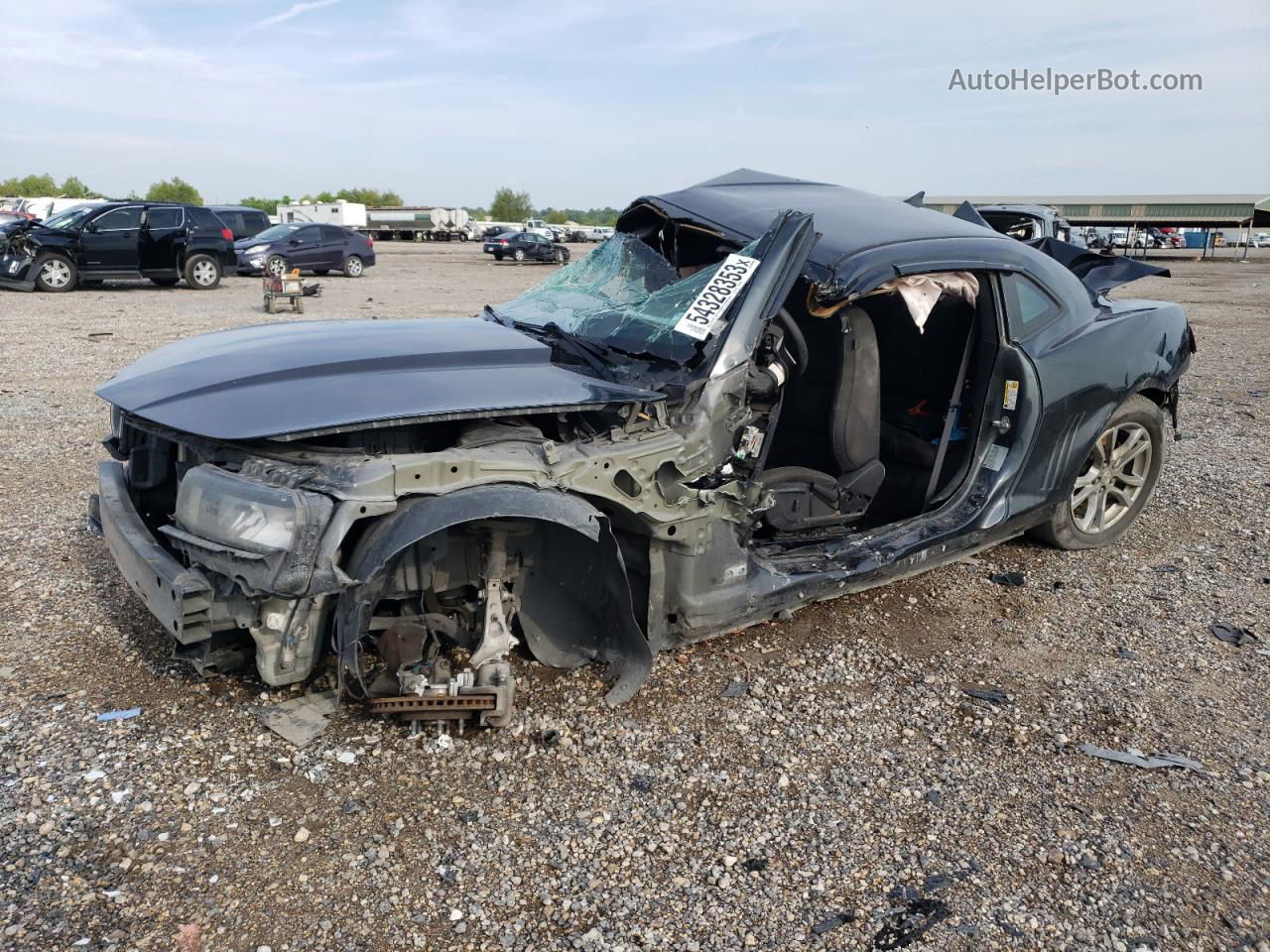 2014 Chevrolet Camaro Ls Charcoal vin: 2G1FA1E34E9256471