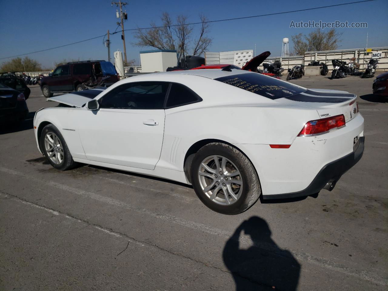 2014 Chevrolet Camaro Ls Белый vin: 2G1FA1E34E9291916