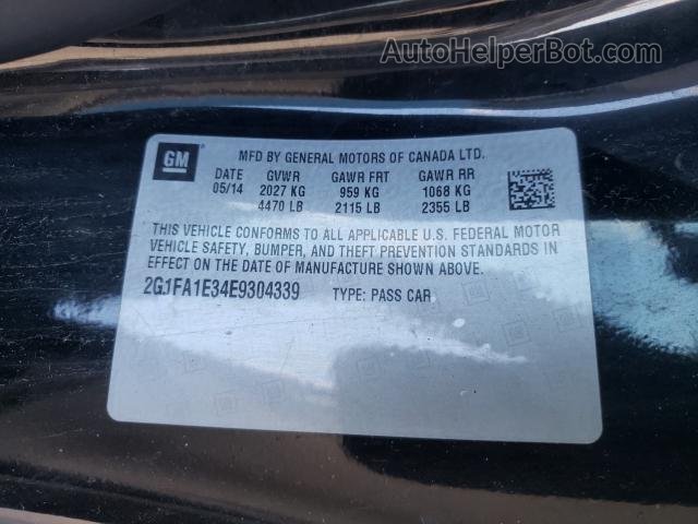 2014 Chevrolet Camaro Ls Black vin: 2G1FA1E34E9304339