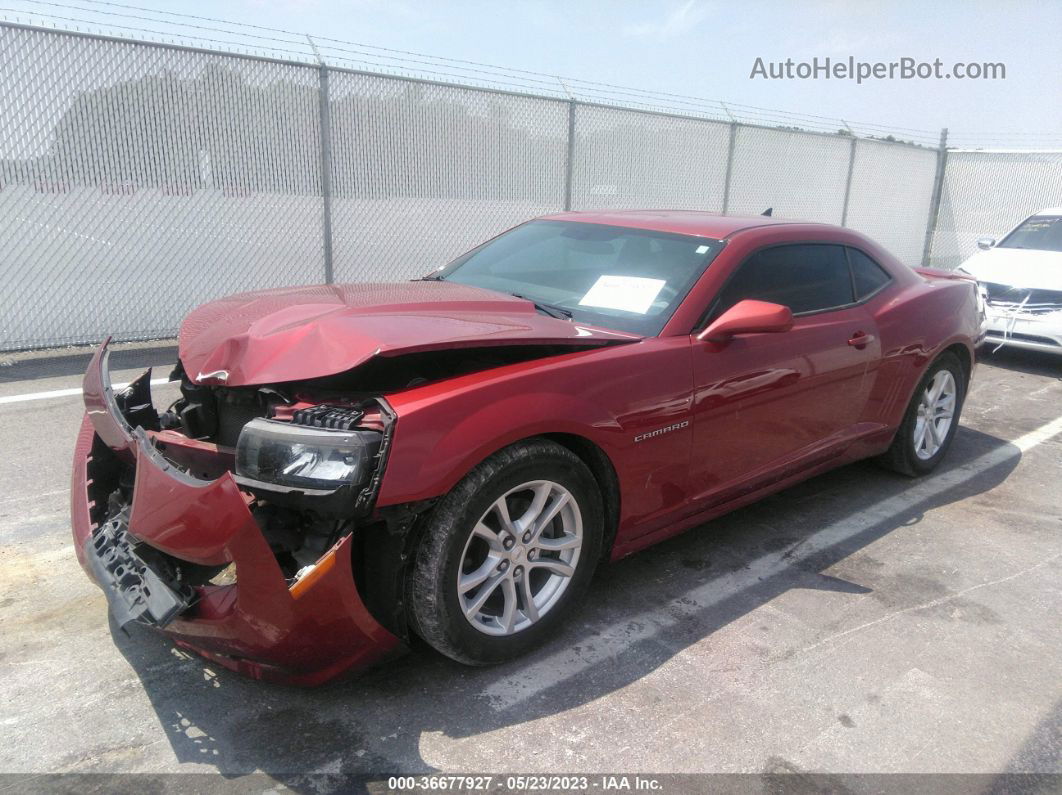 2015 Chevrolet Camaro Ls Red vin: 2G1FA1E34F9196077