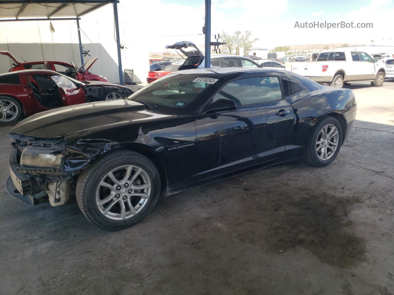 2014 Chevrolet Camaro Ls Black vin: 2G1FA1E35E9150241