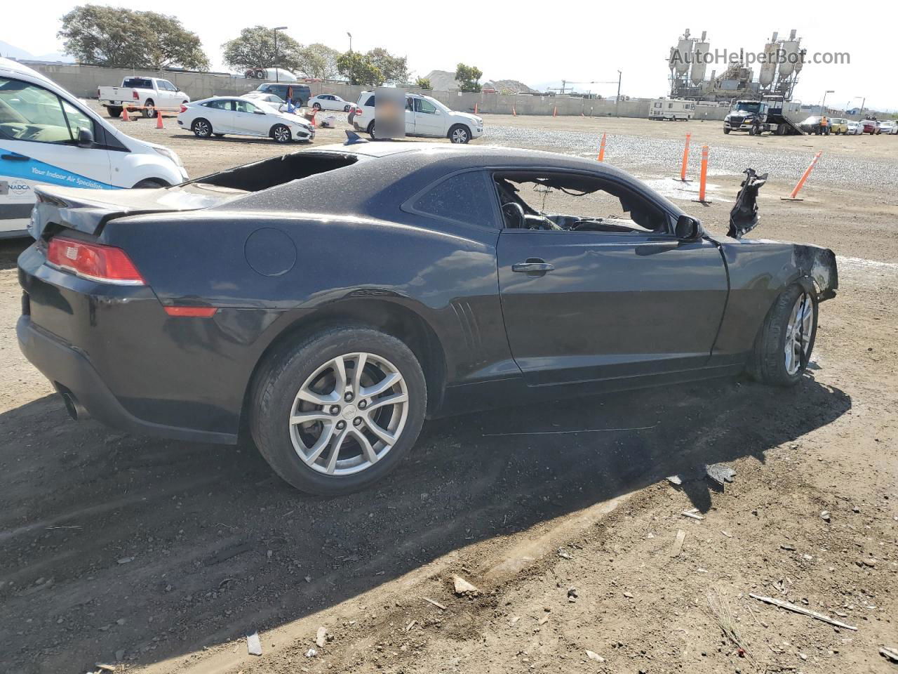 2014 Chevrolet Camaro Ls Black vin: 2G1FA1E35E9152927