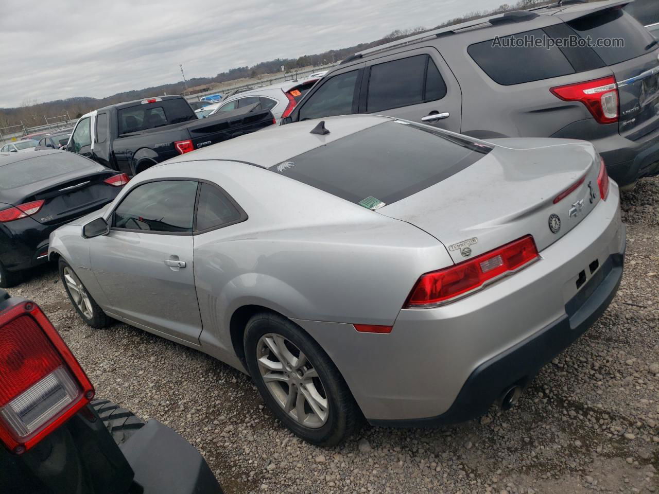 2014 Chevrolet Camaro Ls Silver vin: 2G1FA1E35E9159330