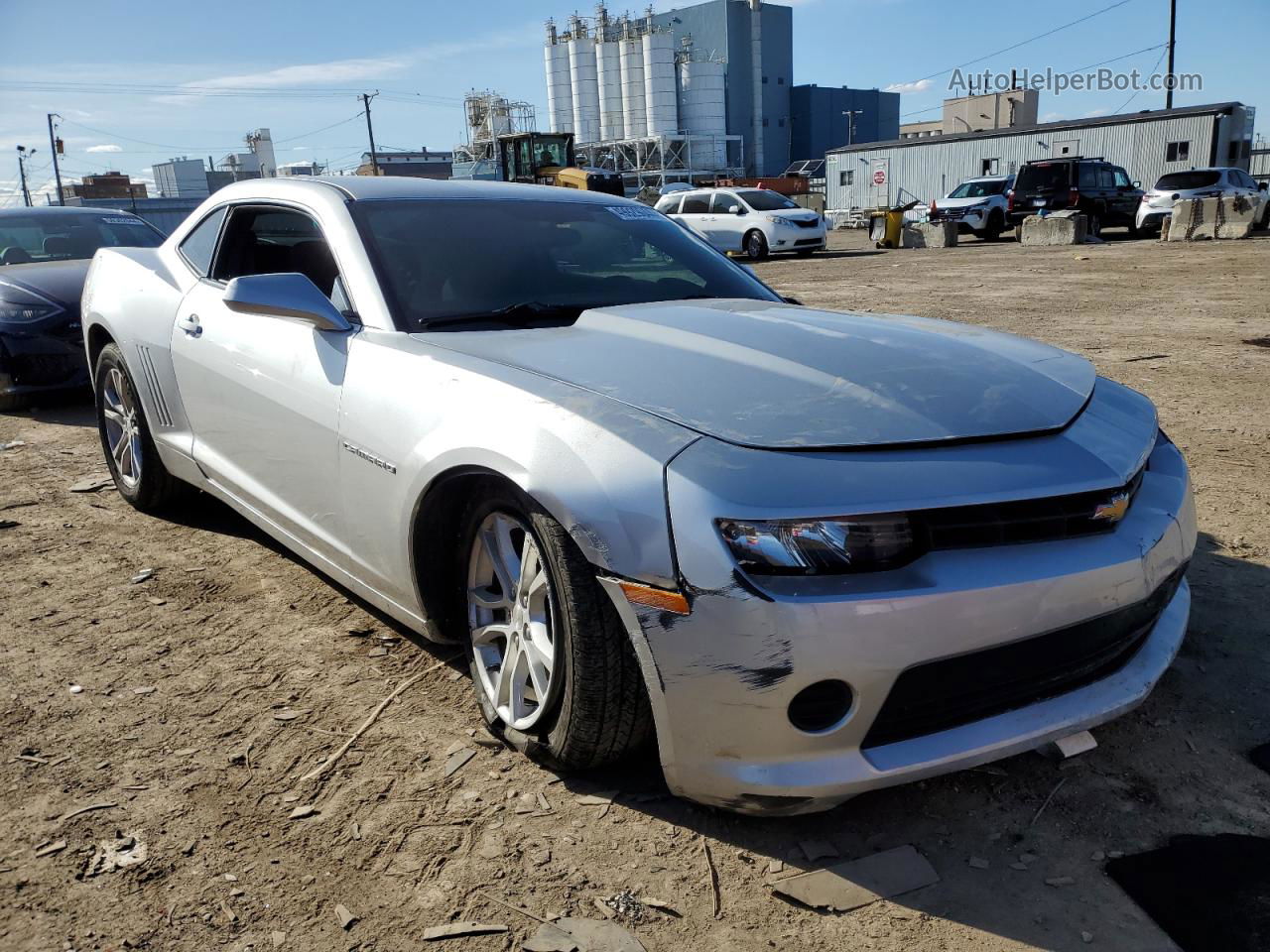 2014 Chevrolet Camaro Ls Silver vin: 2G1FA1E35E9169369