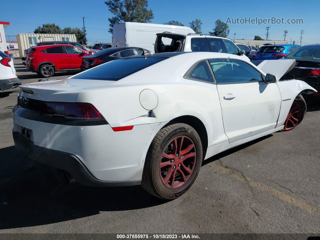 2014 Chevrolet Camaro 2ls White vin: 2G1FA1E35E9205156