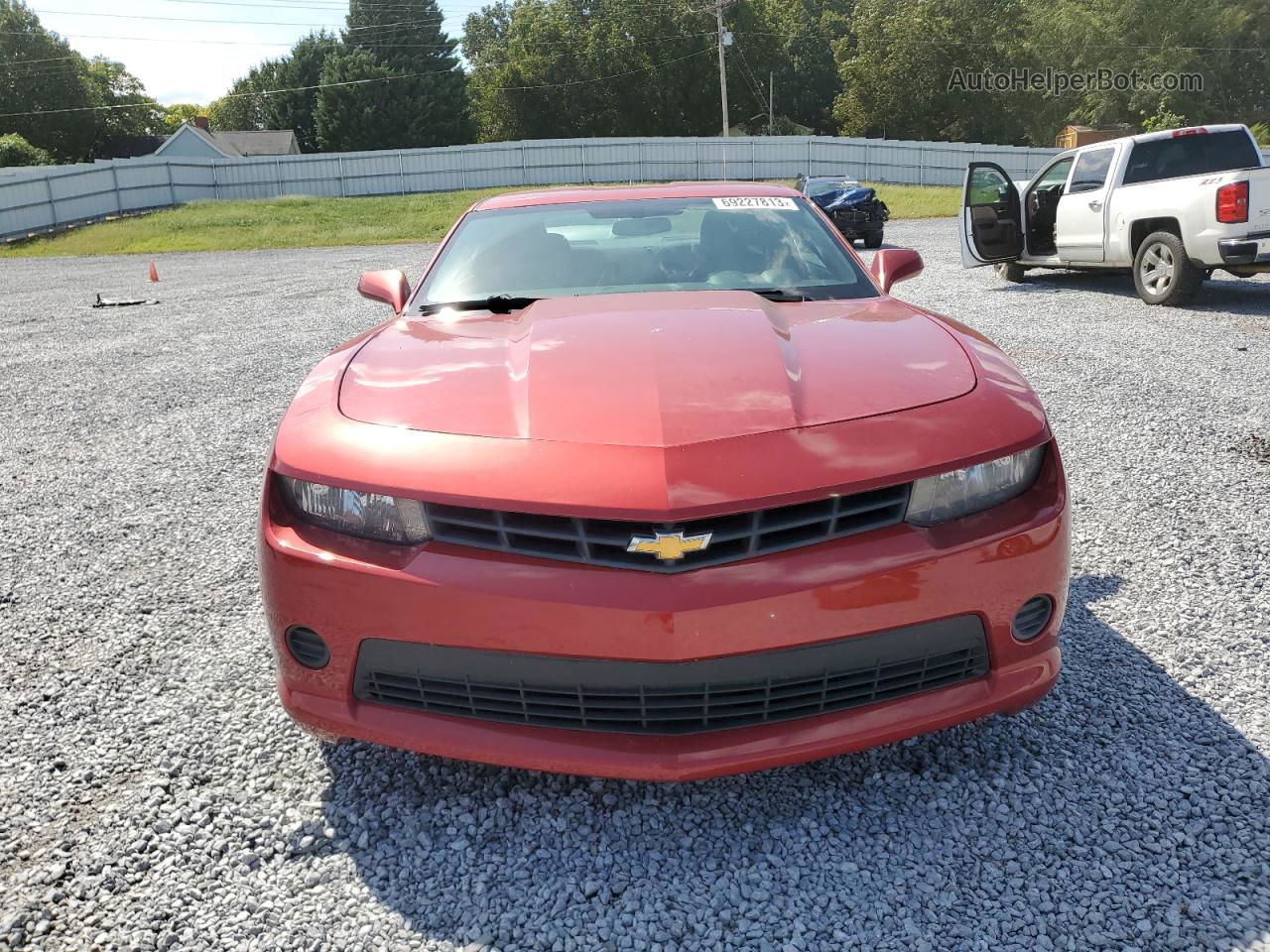 2014 Chevrolet Camaro Ls Красный vin: 2G1FA1E35E9223656