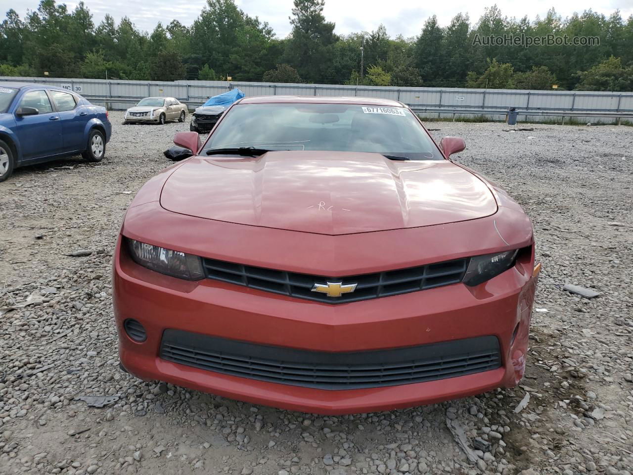 2014 Chevrolet Camaro Ls Red vin: 2G1FA1E35E9272503