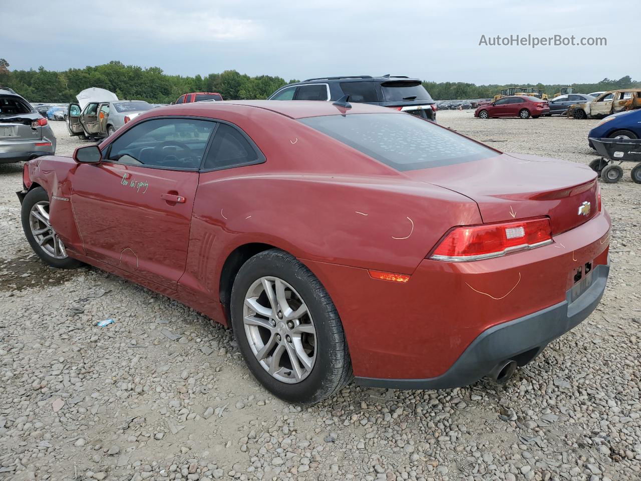 2014 Chevrolet Camaro Ls Red vin: 2G1FA1E35E9272503