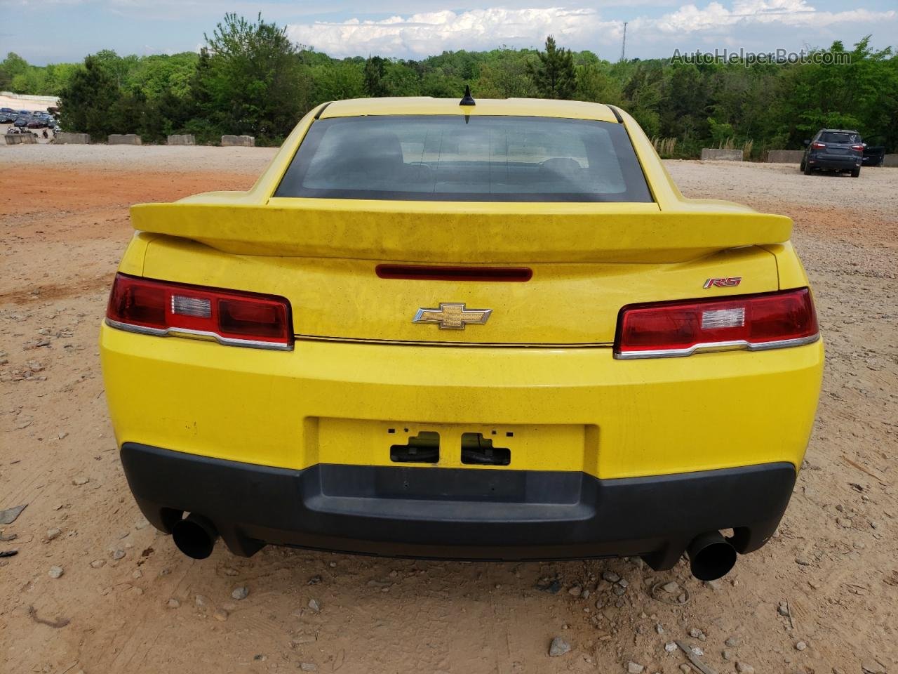 2014 Chevrolet Camaro Ls Yellow vin: 2G1FA1E35E9288233
