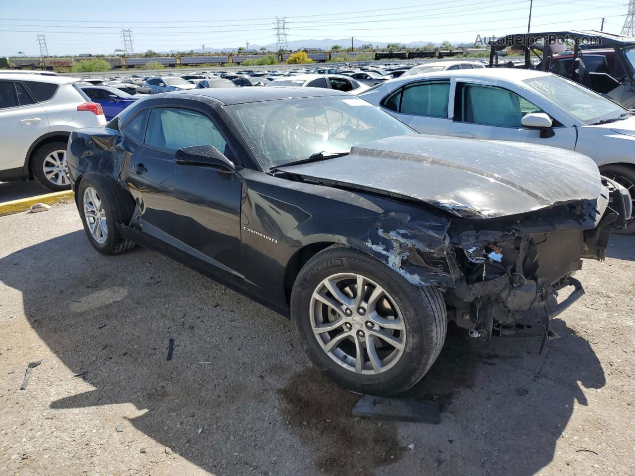 2014 Chevrolet Camaro Ls Black vin: 2G1FA1E35E9295781