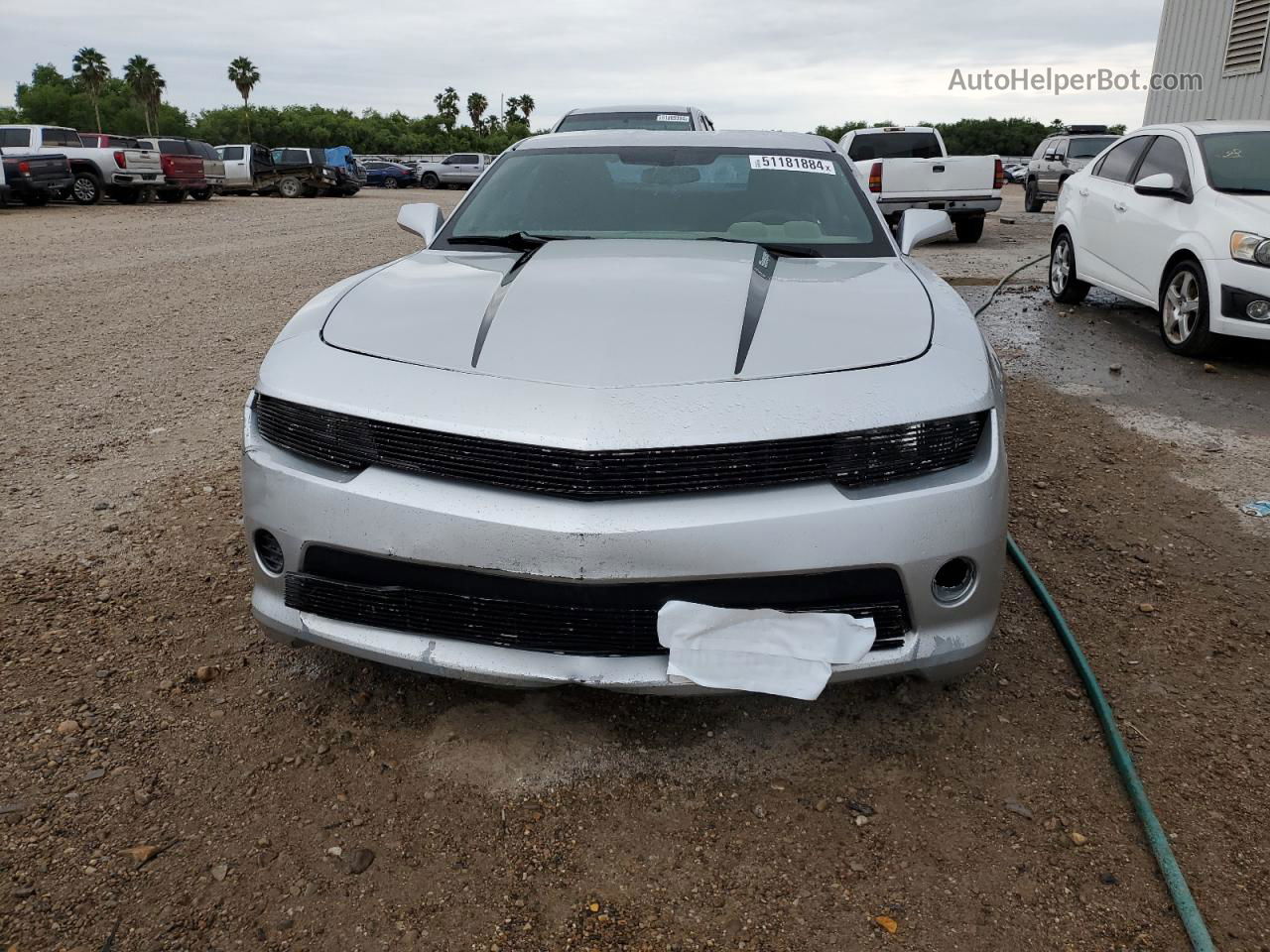 2015 Chevrolet Camaro Ls Silver vin: 2G1FA1E35F9109626