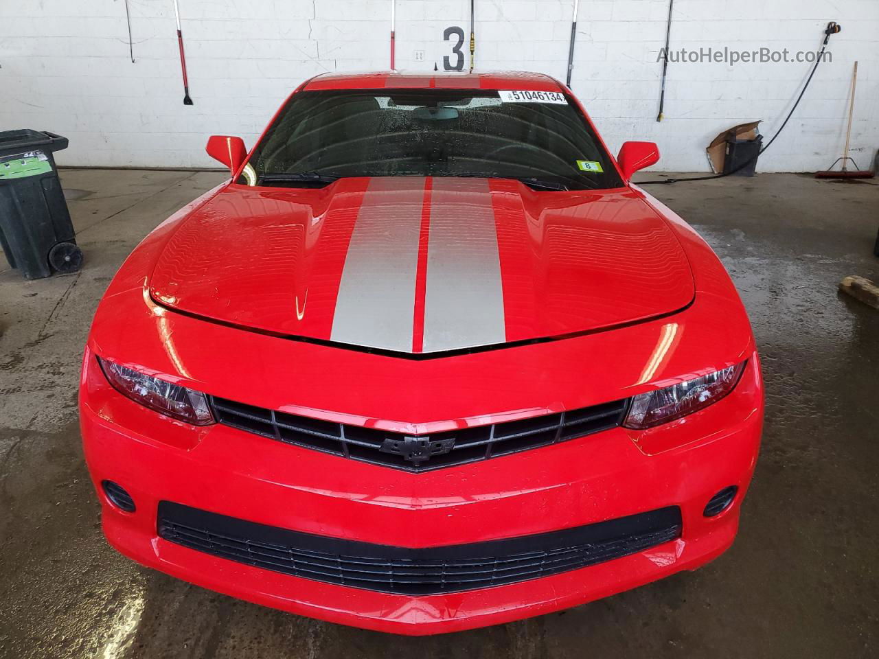 2015 Chevrolet Camaro Ls Red vin: 2G1FA1E35F9180650