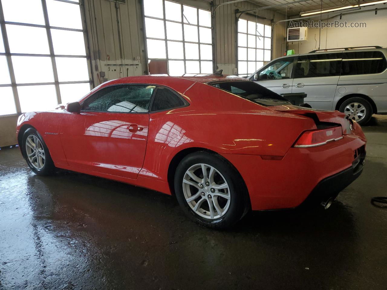 2015 Chevrolet Camaro Ls Red vin: 2G1FA1E35F9180650