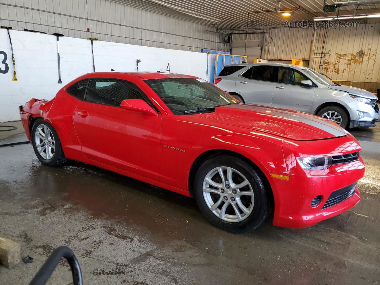 2015 Chevrolet Camaro Ls Red vin: 2G1FA1E35F9180650