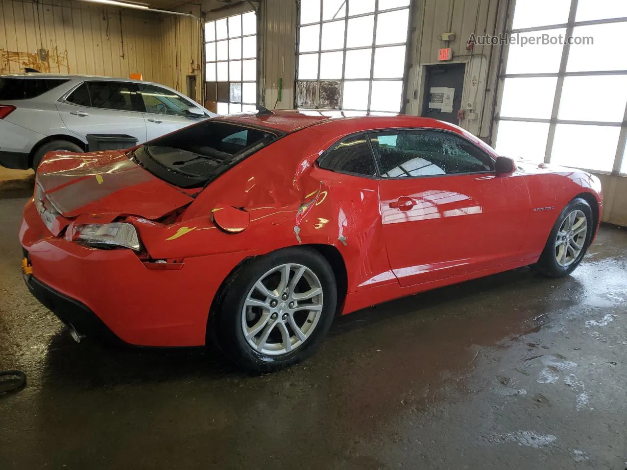 2015 Chevrolet Camaro Ls Red vin: 2G1FA1E35F9180650