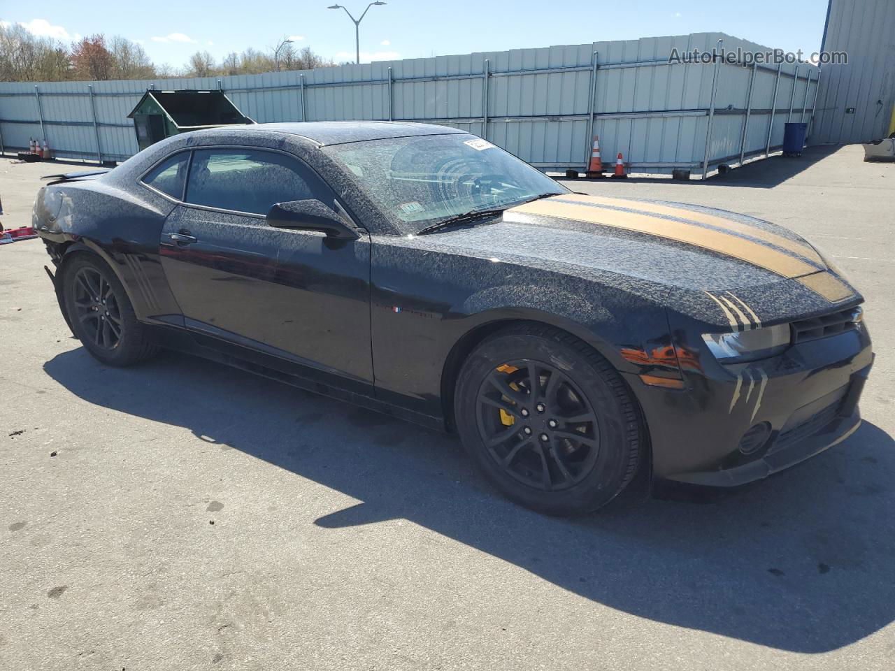 2014 Chevrolet Camaro Ls Black vin: 2G1FA1E36E9141743