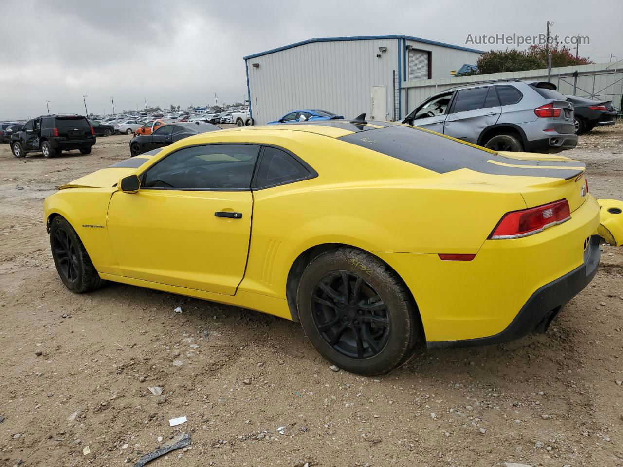 2014 Chevrolet Camaro Ls Yellow vin: 2G1FA1E36E9213492